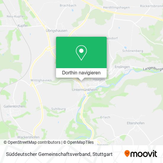 Süddeutscher Gemeinschaftsverband Karte