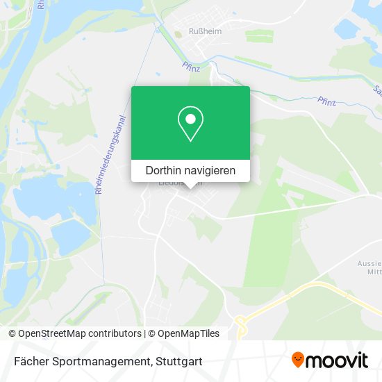 Fächer Sportmanagement Karte