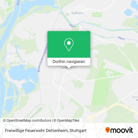 Freiwillige Feuerwehr Dettenheim Karte