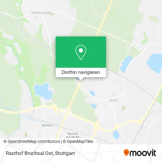 Rasthof Bruchsal Ost Karte