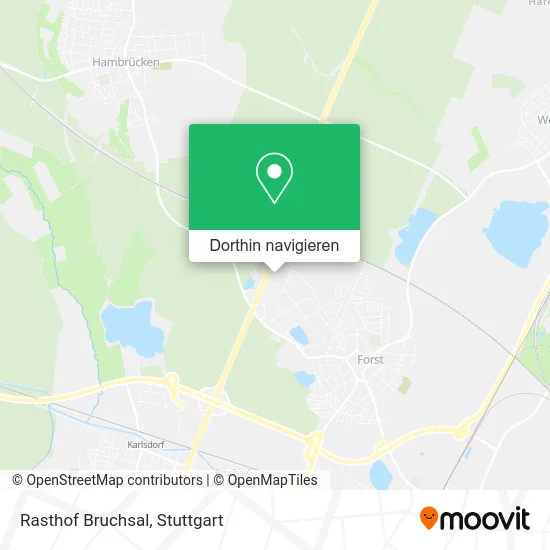 Rasthof Bruchsal Karte