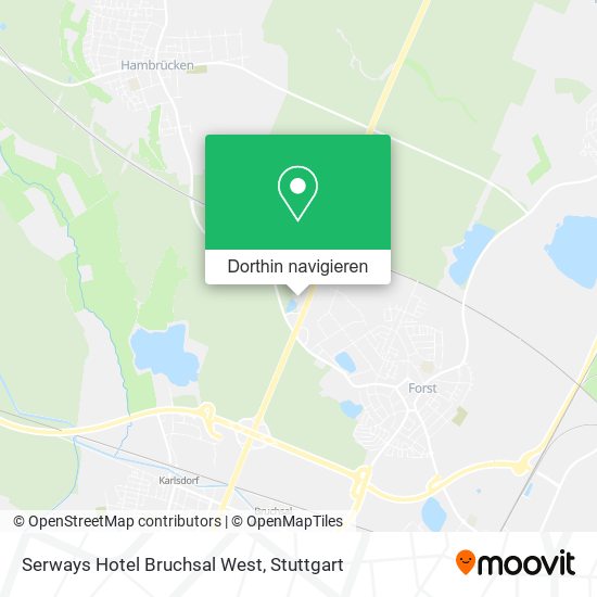 Serways Hotel Bruchsal West Karte