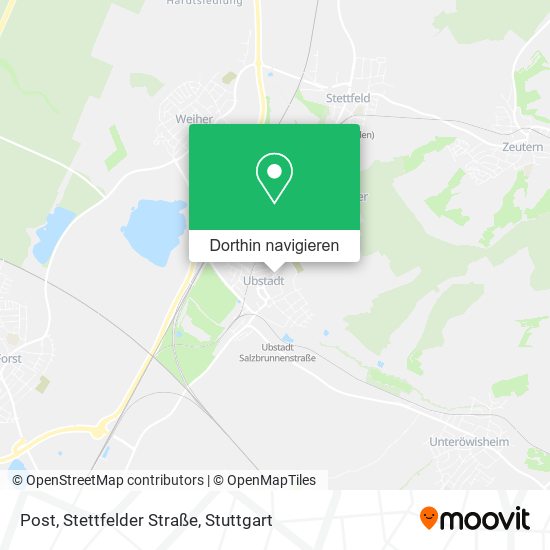 Post, Stettfelder Straße Karte