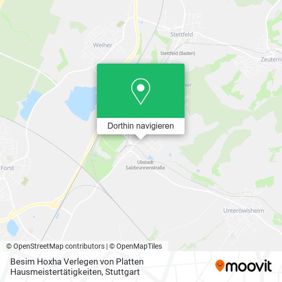 Besim Hoxha Verlegen von Platten Hausmeistertätigkeiten Karte