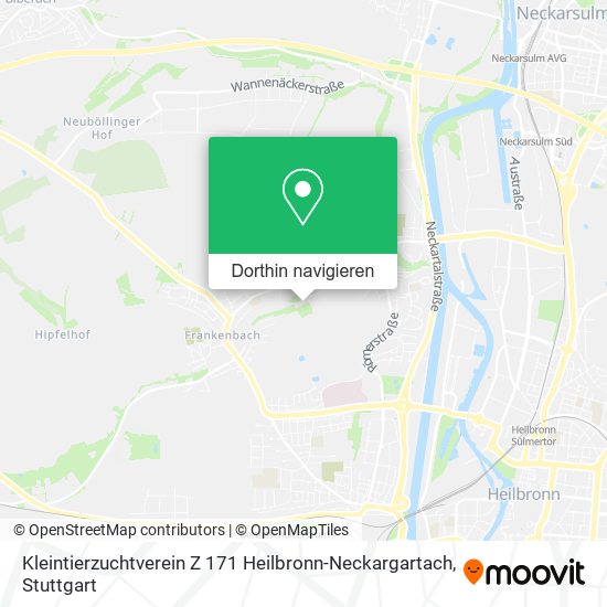 Kleintierzuchtverein Z 171 Heilbronn-Neckargartach Karte