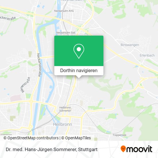 Dr. med. Hans-Jürgen Sommerer Karte