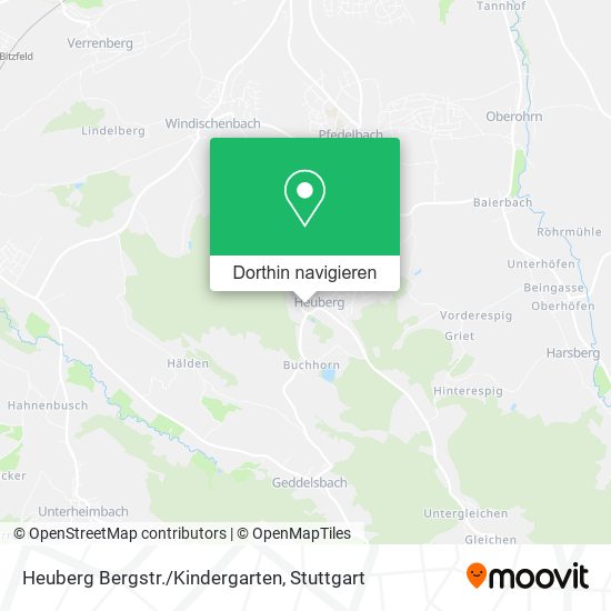 Heuberg Bergstr./Kindergarten Karte