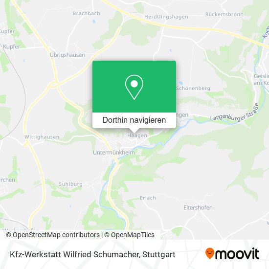 Kfz-Werkstatt Wilfried Schumacher Karte
