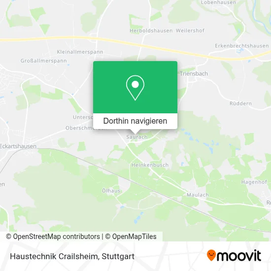 Haustechnik Crailsheim Karte