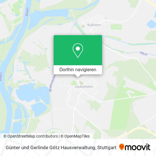 Günter und Gerlinde Götz Hausverwaltung Karte