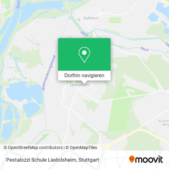 Pestalozzi Schule Liedolsheim Karte