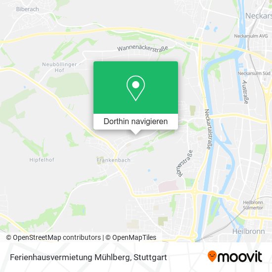 Ferienhausvermietung Mühlberg Karte
