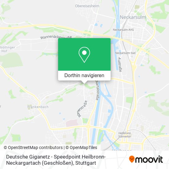 Deutsche Giganetz - Speedpoint Heilbronn-Neckargartach (Geschloßen) Karte