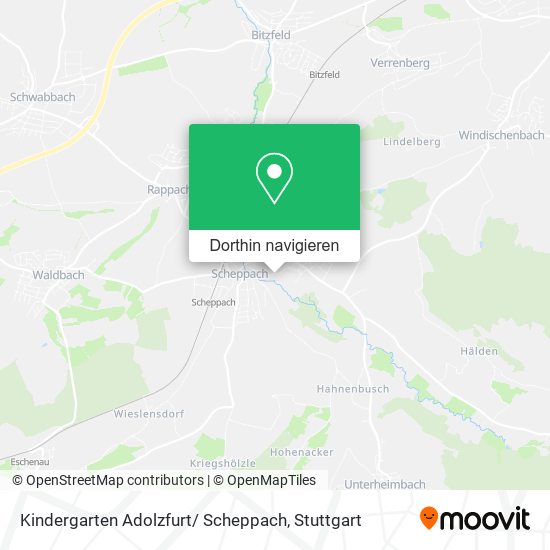 Kindergarten Adolzfurt/ Scheppach Karte