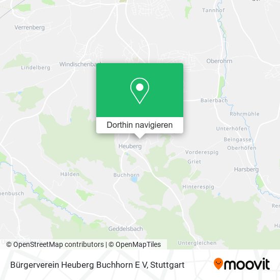 Bürgerverein Heuberg Buchhorn E V Karte