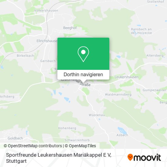Sportfreunde Leukershausen Mariäkappel E V Karte