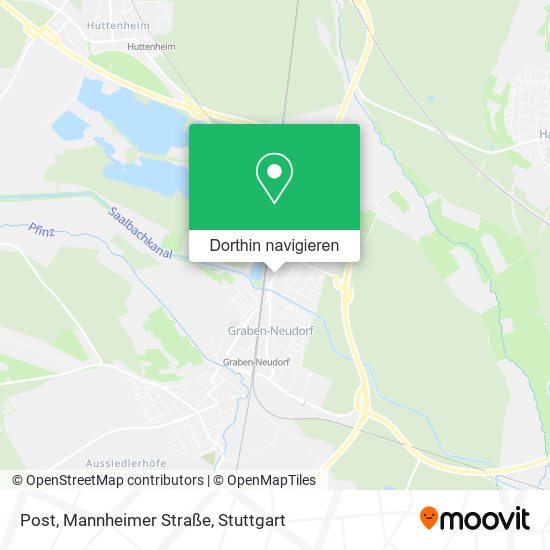 Post, Mannheimer Straße Karte