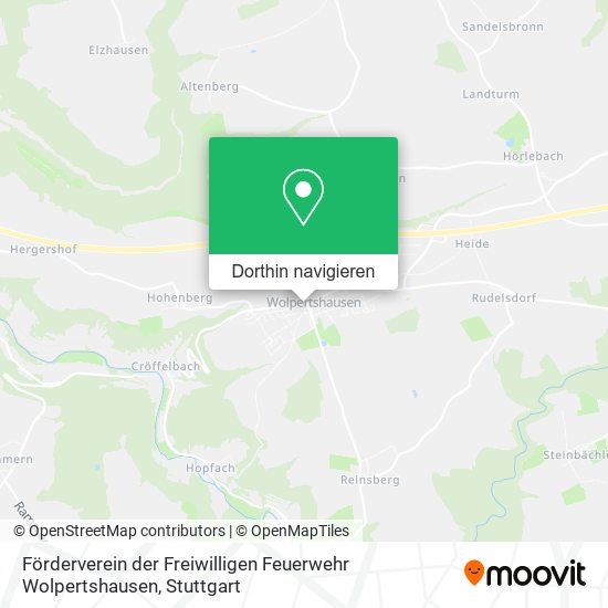 Förderverein der Freiwilligen Feuerwehr Wolpertshausen Karte