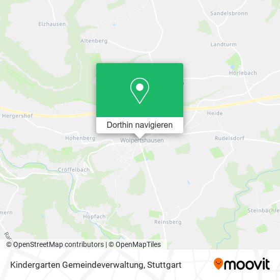 Kindergarten Gemeindeverwaltung Karte