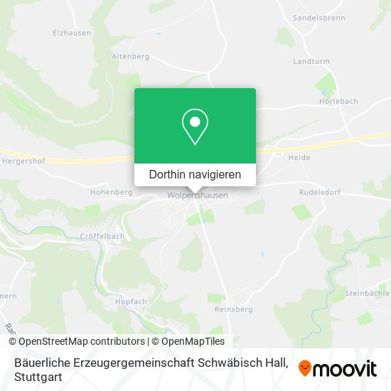 Bäuerliche Erzeugergemeinschaft Schwäbisch Hall Karte