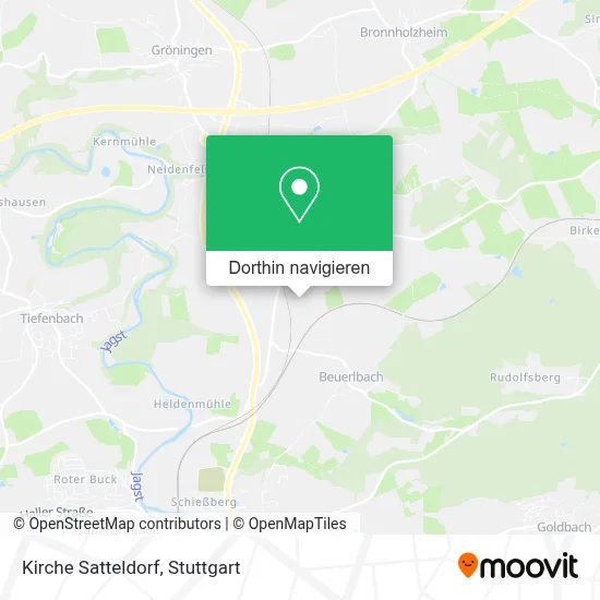 Kirche Satteldorf Karte