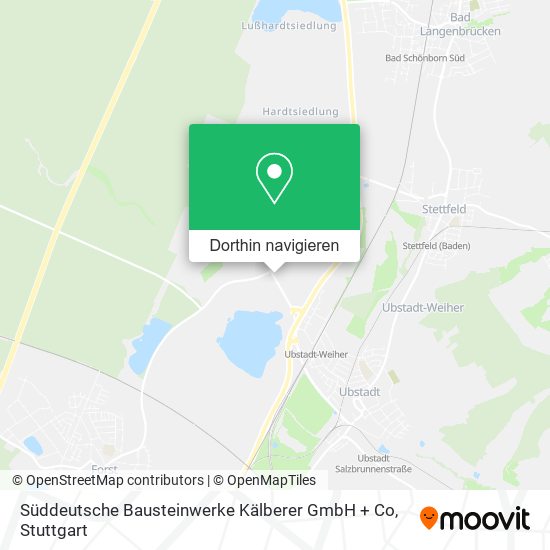 Süddeutsche Bausteinwerke Kälberer GmbH + Co Karte