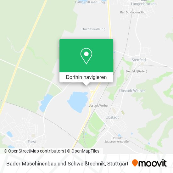 Bader Maschinenbau und Schweißtechnik Karte