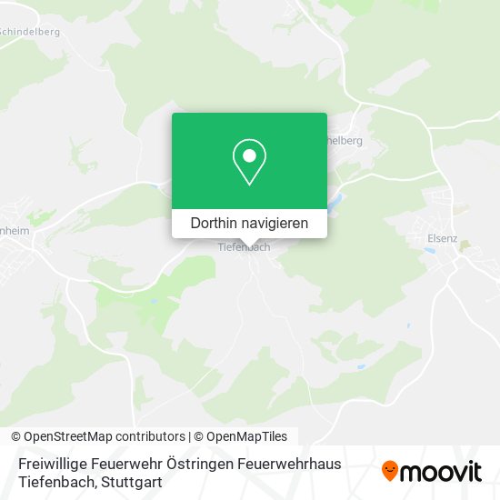 Freiwillige Feuerwehr Östringen Feuerwehrhaus Tiefenbach Karte