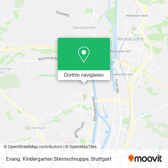 Evang. Kindergarten Sternschnuppe Karte