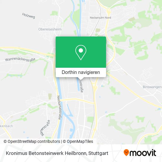 Kronimus Betonsteinwerk Heilbronn Karte
