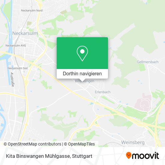 Kita Binswangen Mühlgasse Karte