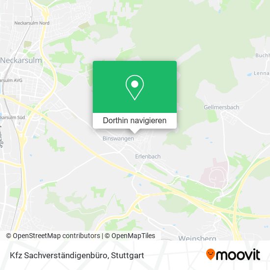 Kfz Sachverständigenbüro Karte