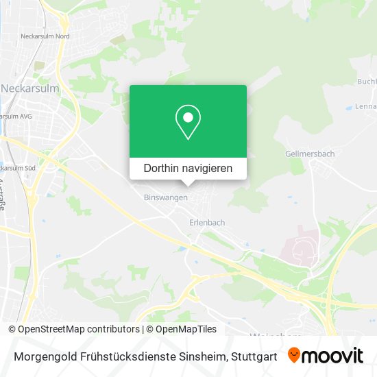 Morgengold Frühstücksdienste Sinsheim Karte