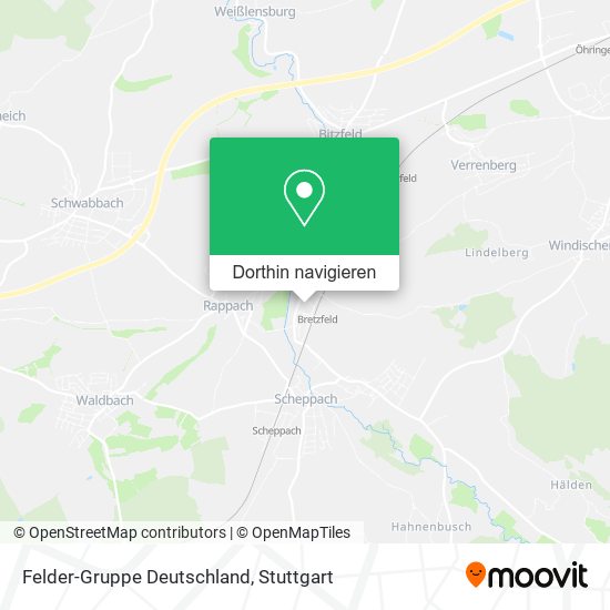 Felder-Gruppe Deutschland Karte