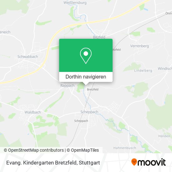 Evang. Kindergarten Bretzfeld Karte