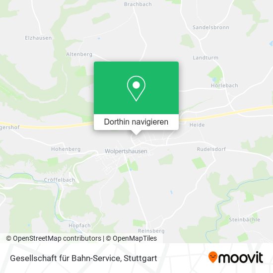 Gesellschaft für Bahn-Service Karte
