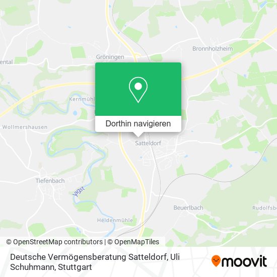 Deutsche Vermögensberatung Satteldorf, Uli Schuhmann Karte