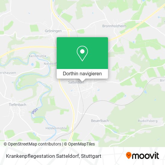 Krankenpflegestation Satteldorf Karte