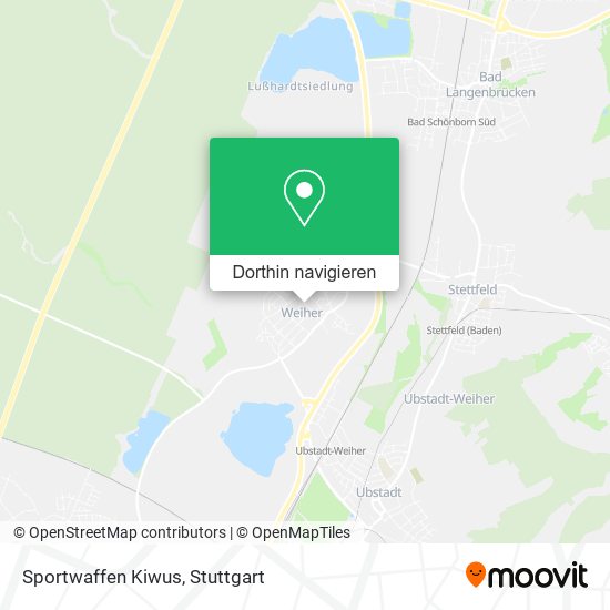 Sportwaffen Kiwus Karte