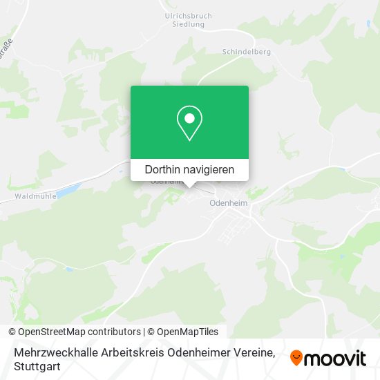 Mehrzweckhalle Arbeitskreis Odenheimer Vereine Karte