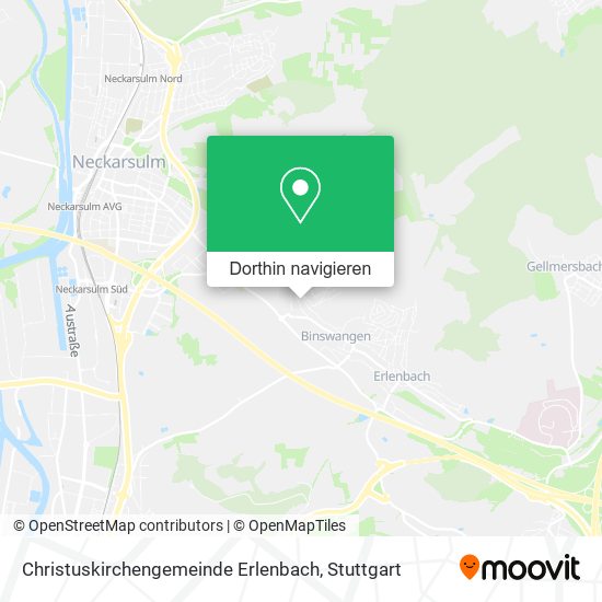 Christuskirchengemeinde Erlenbach Karte