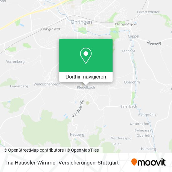 Ina Häussler-Wimmer Versicherungen Karte