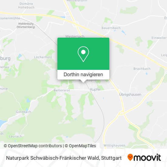 Naturpark Schwäbisch-Fränkischer Wald Karte