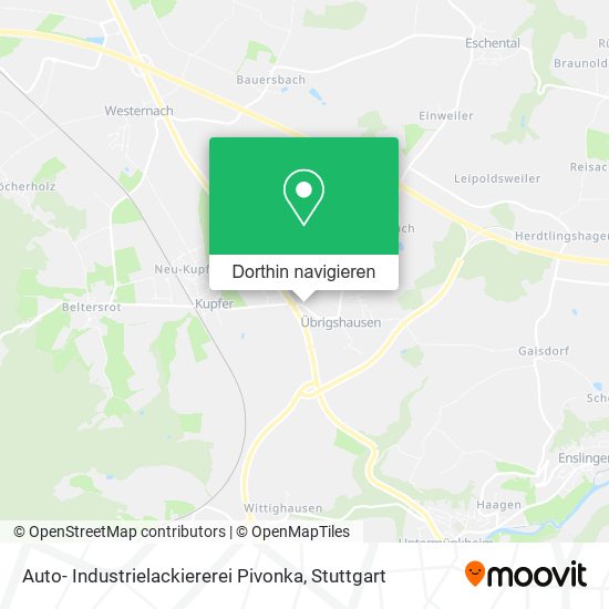 Auto- Industrielackiererei Pivonka Karte