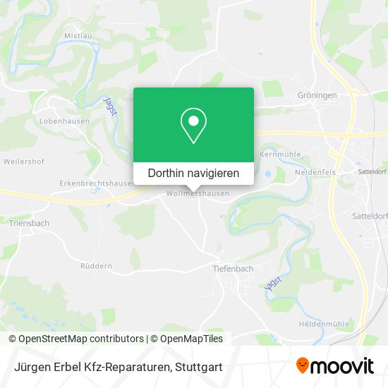 Jürgen Erbel Kfz-Reparaturen Karte