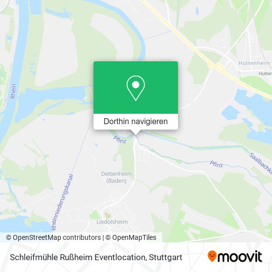 Schleifmühle Rußheim Eventlocation Karte