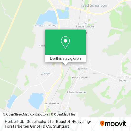 Herbert Ubl Gesellschaft für Baustoff-Recycling-Forstarbeiten GmbH & Co Karte