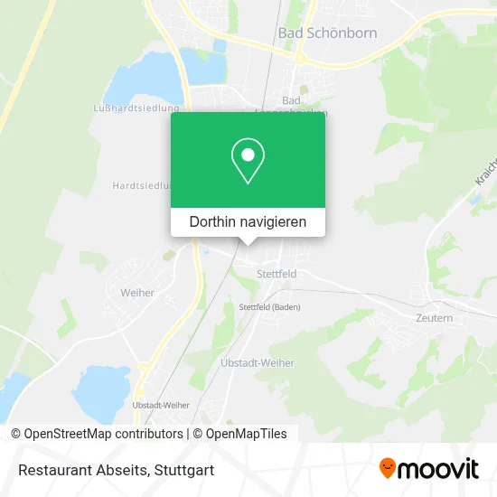 Restaurant Abseits Karte