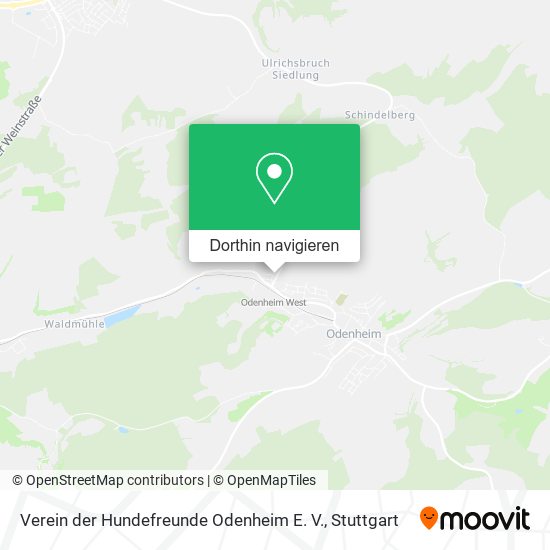 Verein der Hundefreunde Odenheim E. V. Karte