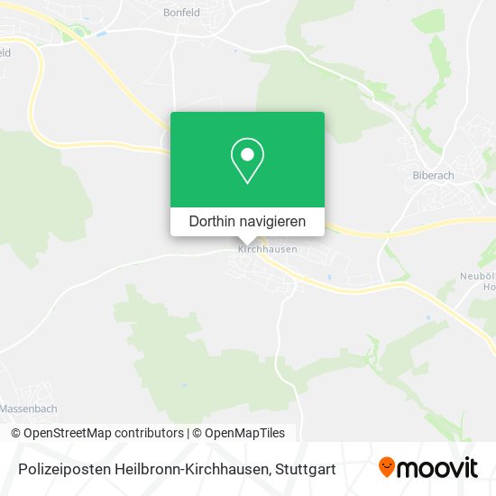 Polizeiposten Heilbronn-Kirchhausen Karte